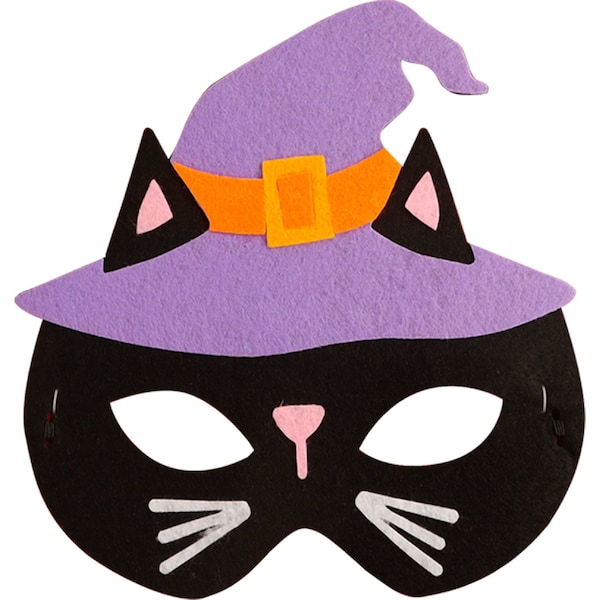 Halloween Kids Felt Cat Costume Mask each