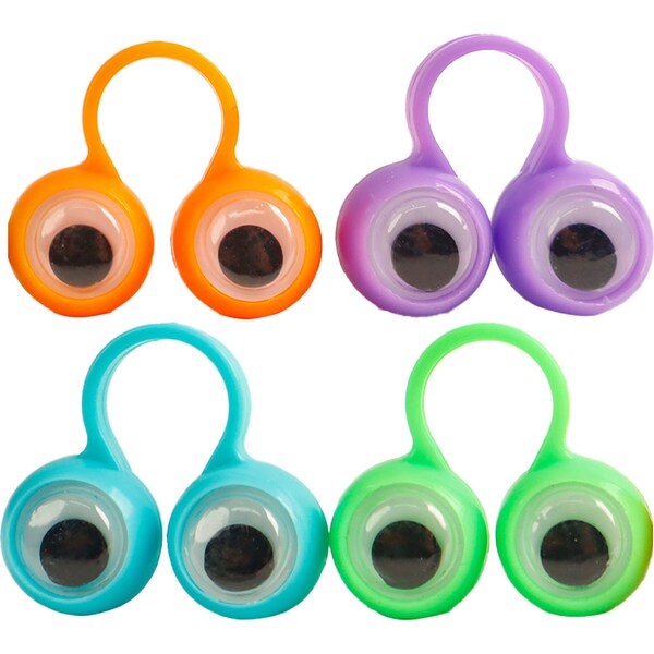 Halloween Trick Or Treat Eyeball Ring 4 pack