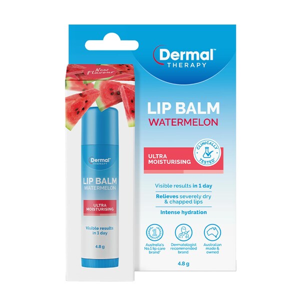 Dermal Therapy Ultra Moisturising Lip Balm Watermelon 4.8g