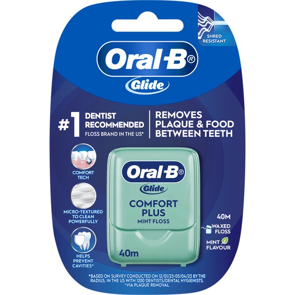 Oral-B Glide Comfort Plus Floss Mint 40m each