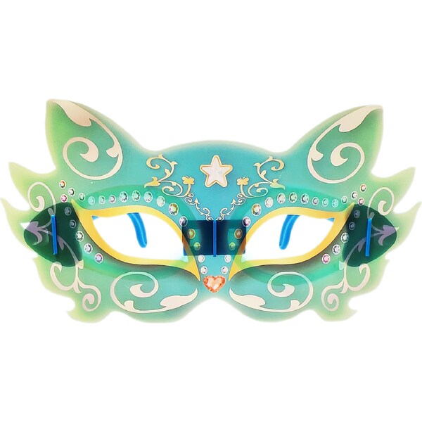 Halloween Glow Cat Costume Mask each