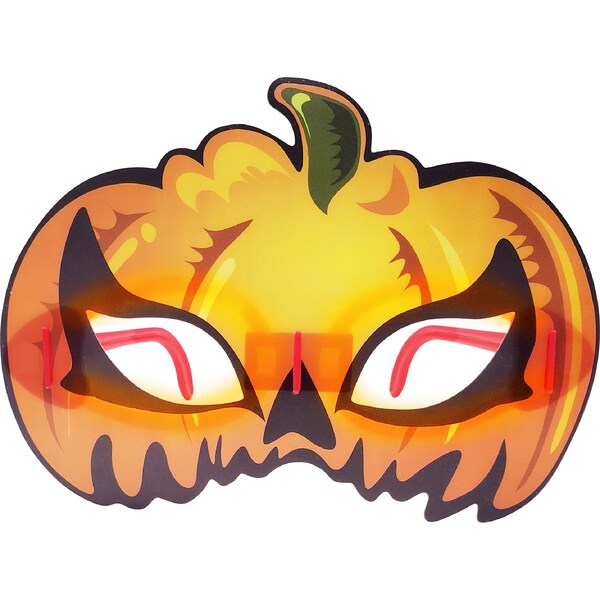 Halloween Glow Pumpkin Costume Mask each