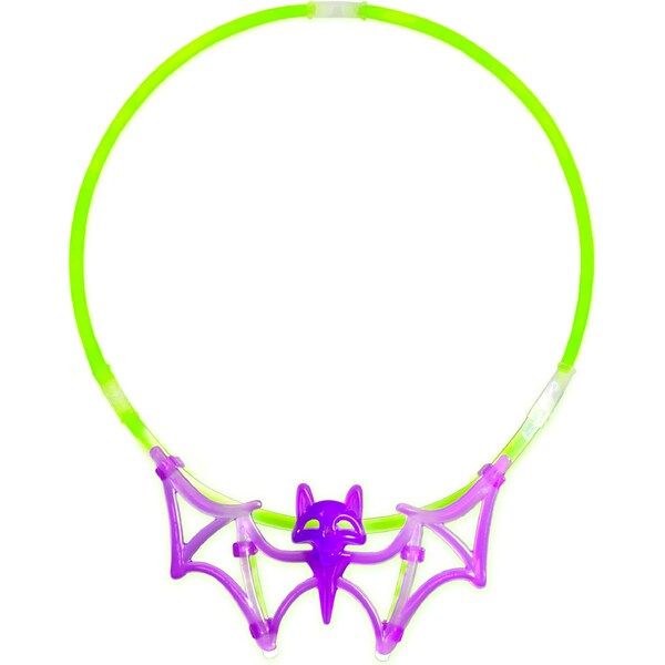 Halloween Glow Necklace Bat each