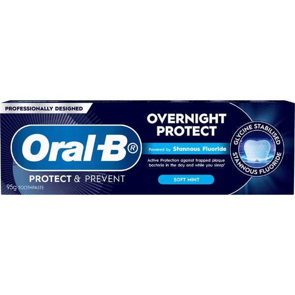 Oral-B Overnight Protect Toothpaste Soft Mint 95g