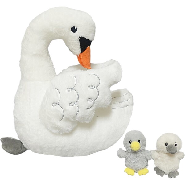 Jumbo Plush Mums & Bubs White Swan each