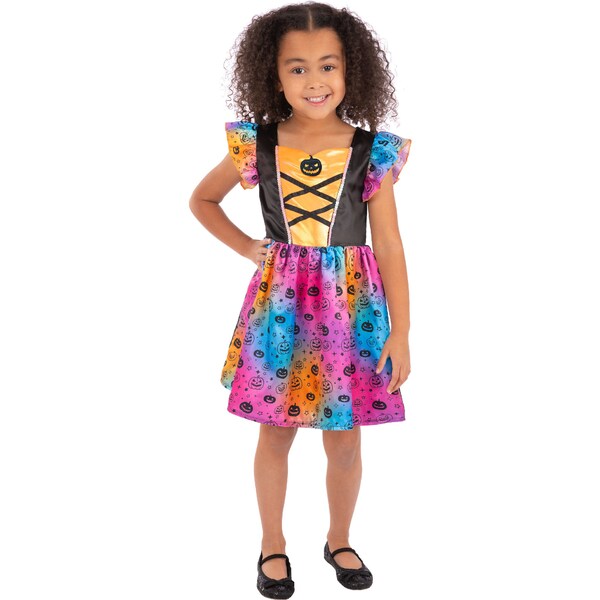 Halloween Pumpkin Witch Kids Costume Size 3 To 5 Years each