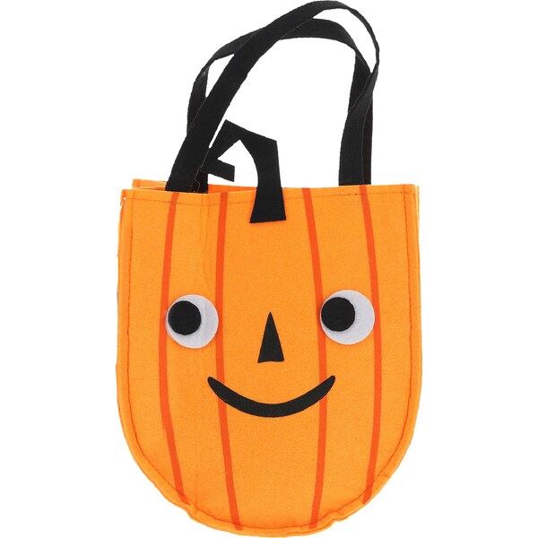 Halloween Felt Tote Bag Pumpkin each