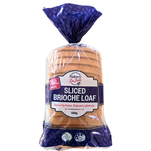 Bakery Du Jour Sliced Brioche Loaf 500g