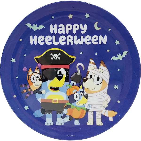 Halloween Licensed Melamine Plate Bluey each