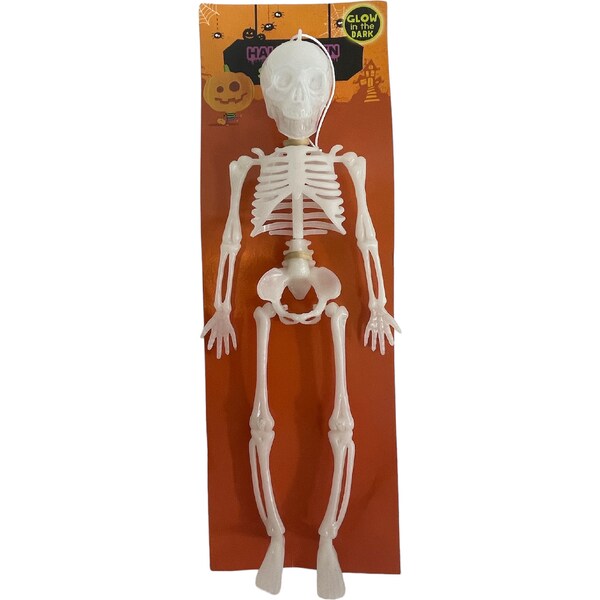 Halloween Glow In The Dark Skeleton Small Hanging Decoration each
