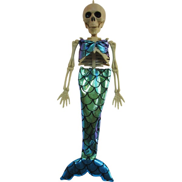 Halloween Mermaid Skeleton Hanging Decoration each