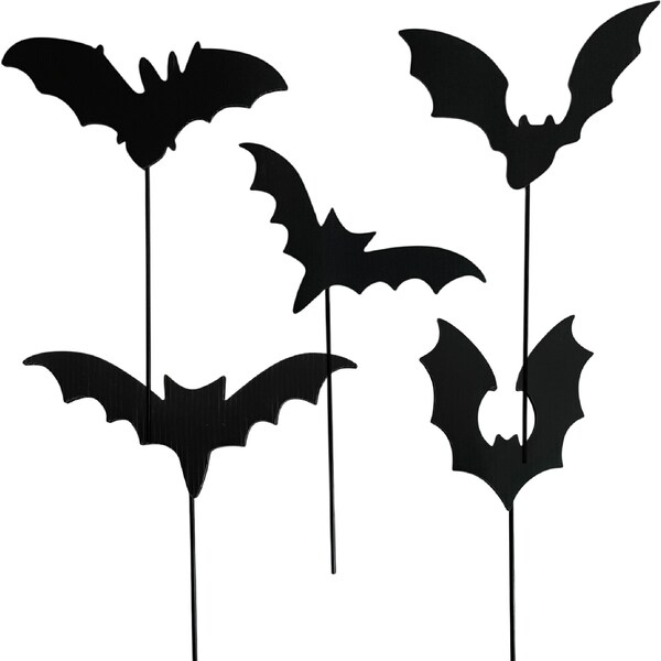 Halloween Bat Garden Stake 5 pack