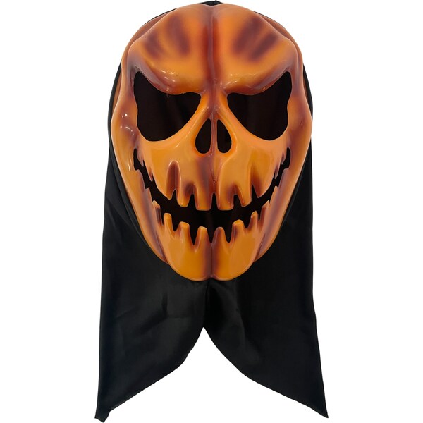 Halloween Adult Pumpkin Costume Mask With Hood each
