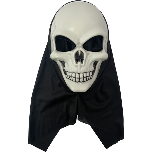 Halloween Adult Skull Costume Mask With Hood each