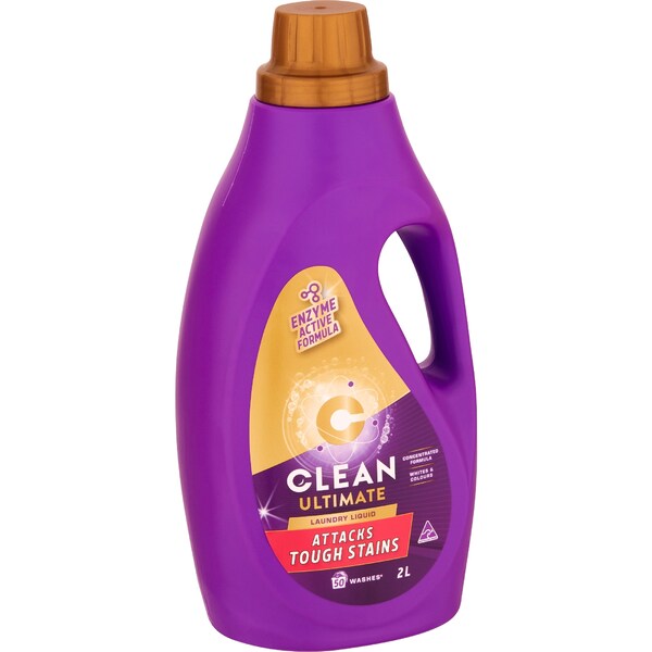 Clean Ultimate Laundry Liquid Tough Stains 2L