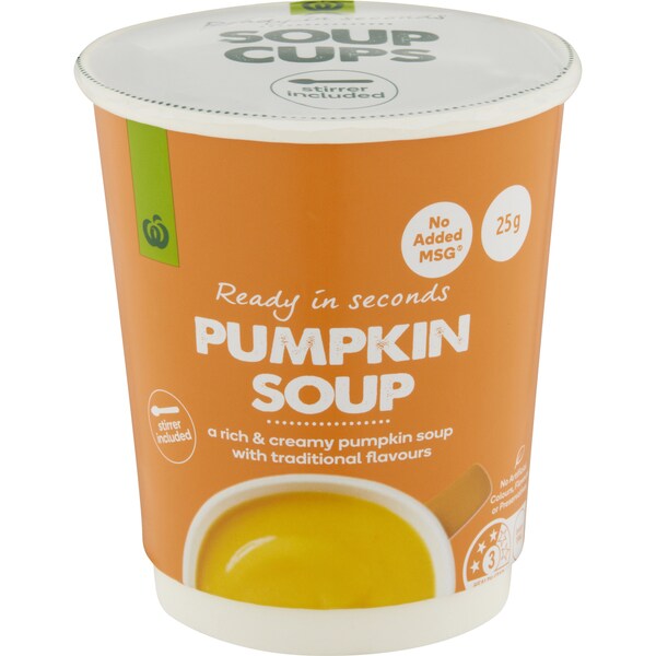 Woolworths Pumpkin Soup Cups 25g