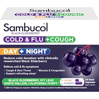 Sambucol Day & Night Cold & Flu & Cough Black Elderberry Capsules