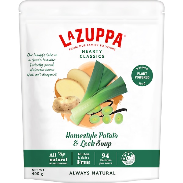 LaZuppa Soup Pouch Homestyle Potato & Leek 400g