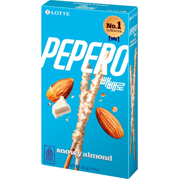Lotte Pepero Snowy Almond 32g