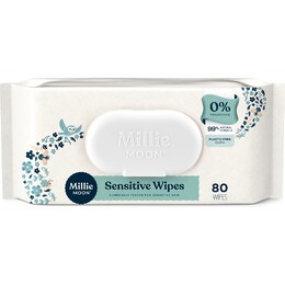 Millie Moon Sensitive Baby Wipes 80 pack – Woolworths