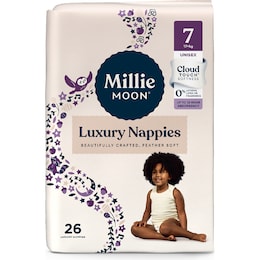 Millie Moon Luxury Nappies Size 7 (17+kg) 26 pack – Woolworths