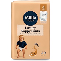 Millie Moon Luxury Nappy Pants Size 4 (10-15kg) 29 pack – Woolworths
