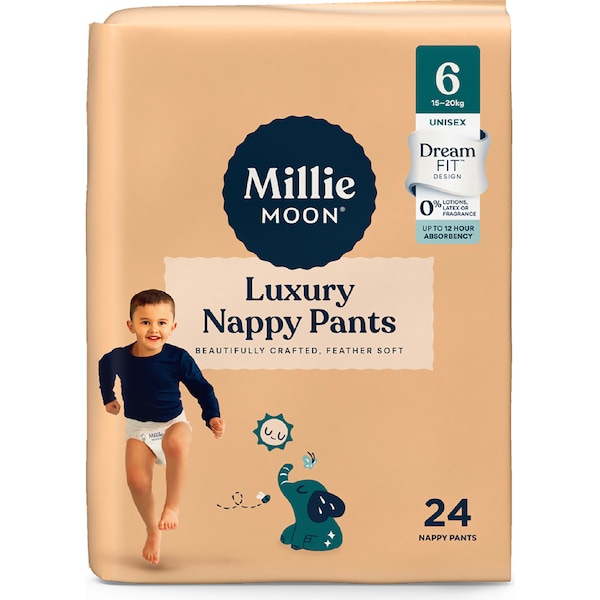 Millie Moon Luxury Nappy Pants Size 6 (15-20kg) 24 pack