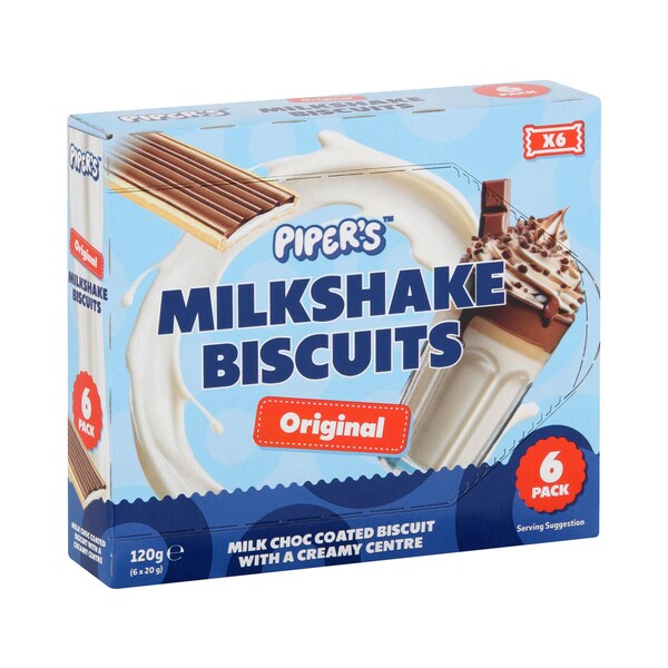 Piper's Milkshake Biscuits Original 6 pack