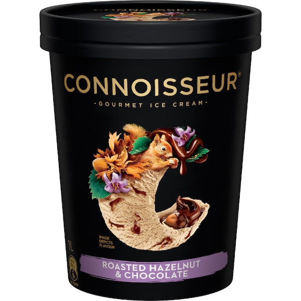 Connoisseur Gourmet Ice Cream Roasted Hazelnut & Chocolate 1L