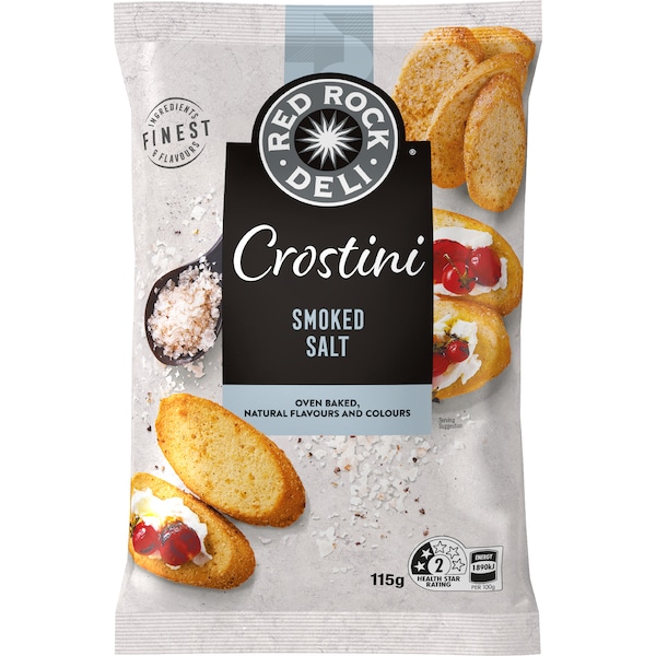 Red Rock Deli Crostini Smoked Salt 115g