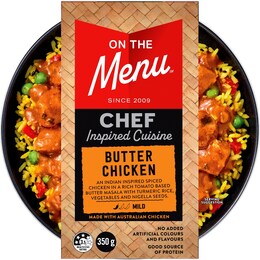 On The Menu Butter Chicken & Turmeric Rice Bowl 350g – Woolworths