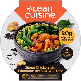 Lean Cuisine Ginger Chicken Bowl with Edamame Beans & Wild Rice 350g – Woolworths