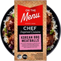 On The Menu Korean BBQ Meatballs & Rice Bowl
