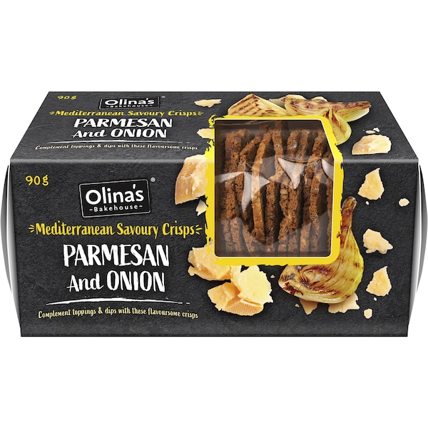 Olina's Bakehouse Parmesan & Onion Crackers 90g