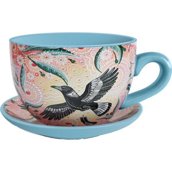 Chernee Sutton Teacup Planters Magpie each