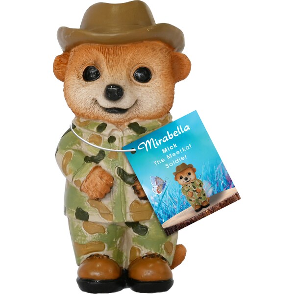 Mirabella 12cm Meerkat Soldier each