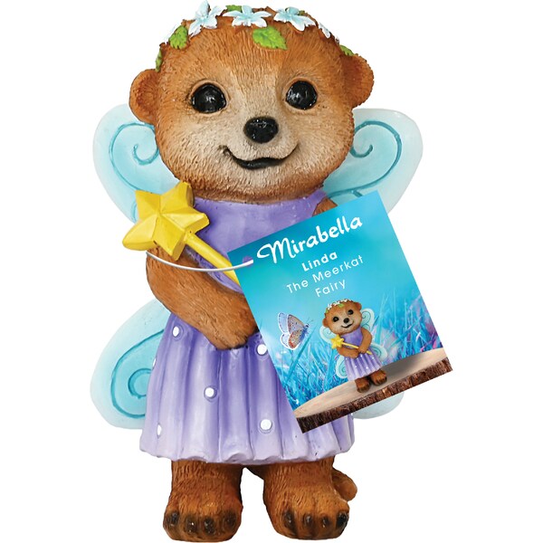 Mirabella 12cm Meerkat Starwand Fairy each