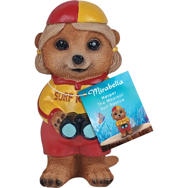 Mirabella 12cm Meerkat Surf Rescue Girl each