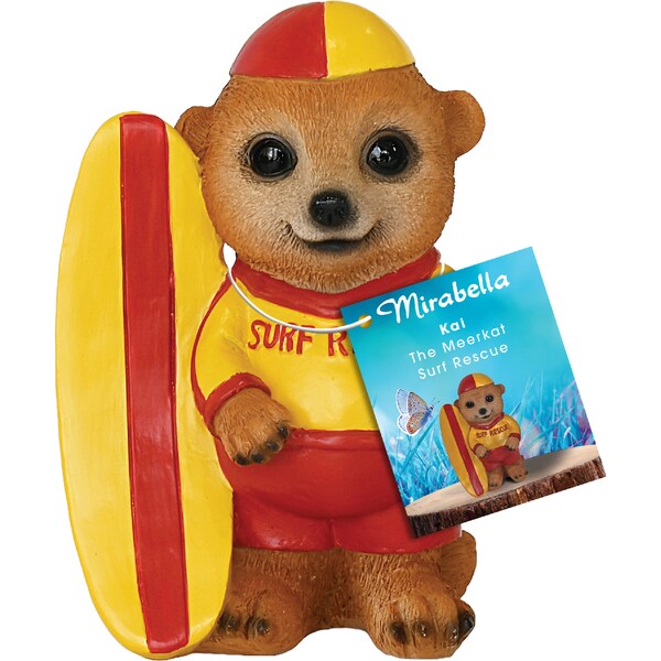 Mirabella 12cm Meerkat Surf Rescue Boy each