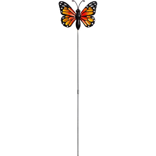 Green Gardener Metal Butterfly Stake Yellow each