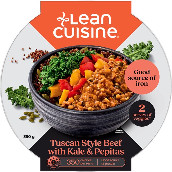 Lean Cuisine Tuscan Style Beef Bowl With Kale & Pepitas 350g