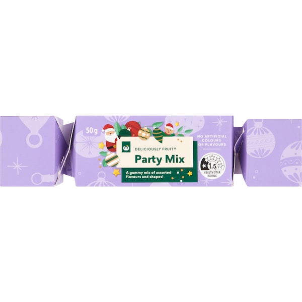 Woolworths Deliciously Fruity Party Mix Bon Bon Assorted 50g