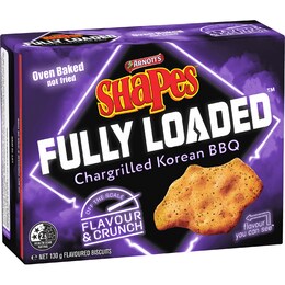Arnott's Shapes Fully Loaded Korean BBQ 130g – Woolworths