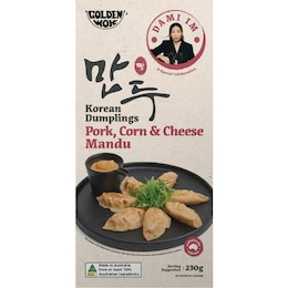 Golden Wok Dami Im Korean Dumplings Pork Corn & Cheese Mandu 230g – Woolworths