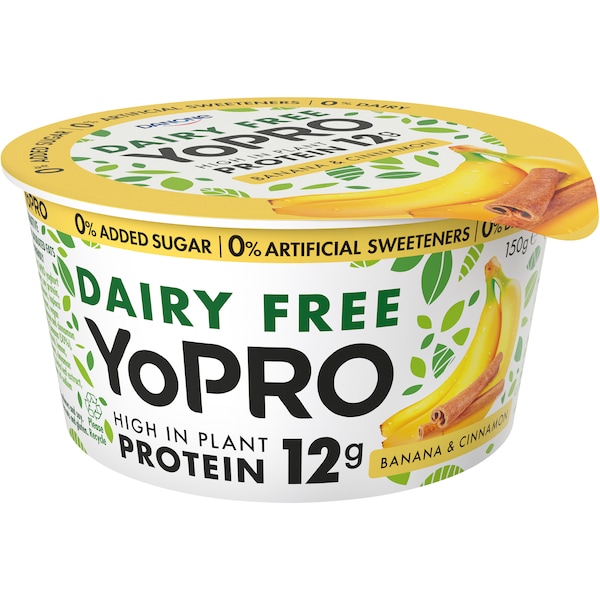 Danone Yopro Dairy Free Banana Cinnamon 150g