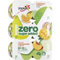 Yoplait Zero Added Sugar Tropical Paradise Yoghurt Punnets