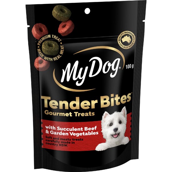 My Dog Tender Bites Gourmet Treats Beef & Vegetable 100g