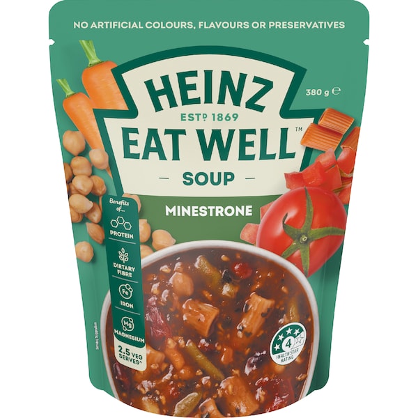 Heinz Eat Well Soup Pouch Minestrone 380g