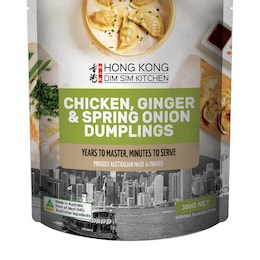 Hong Kong Dim Sim Kitchen Dumplings Chicken Ginger & Spring Onions 300g – Woolworths