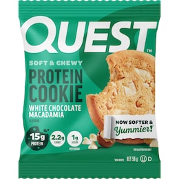 Quest Protein Cookie White Chocolate Macadamia 58g – Woolworths